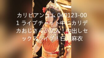 カリビアンコム 040123-001 ライブチャット中にカリデカおじさんが乱入！中出しセックスライブ！白川麻衣