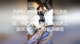 [MP4/ 494M] 小丑探花深夜约操骚女，撩起衣服掏出奶子舔，伸进内裤摸穴，转战床上舔屌交，大屁股骑乘爆插