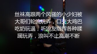 丝袜高跟两个风骚的小少妇被大哥们轮流玩弄，口交大鸡巴吃奶玩逼，听狼友指挥各种蹂躏玩弄，浪叫不止高潮不断