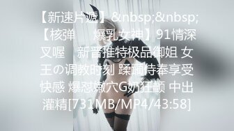 【新速片遞】&nbsp;&nbsp;【核弹❤️爆乳女神】91情深叉喔✨ 新晋推特极品御姐 女王の调教时刻 蹂躏侍奉享受快感 爆怼嫩穴G奶狂颤 中出灌精[731MB/MP4/43:58]