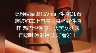 高颜值魔鬼TSVica  性感OL着装被约车上自慰，身材好性感哇 鸡巴也性感，大美女妖妖自慰呻吟射得 太好看啦！