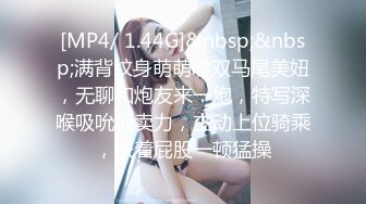 [MP4/ 1.44G]&nbsp;&nbsp;满背纹身萌萌哒双马尾美妞，无聊和炮友来一炮，特写深喉吸吮很卖力，主动上位骑乘，扶着屁股一顿猛操