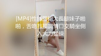 [MP4]性感黑裙大長腿妹子啪啪，舌吻互摸調情口交騎坐側入大力猛操